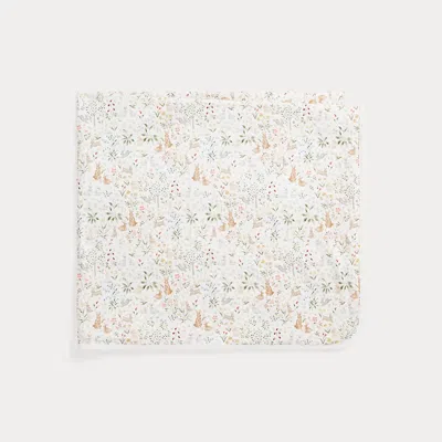 Polo Ralph Lauren Rl Baby X Riley Sheehey Cotton Blanket In Bunny Meadow