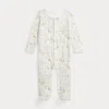 Polo Ralph Lauren Rl Baby X Riley Sheehey Cotton Coverall In Bunny Meadow