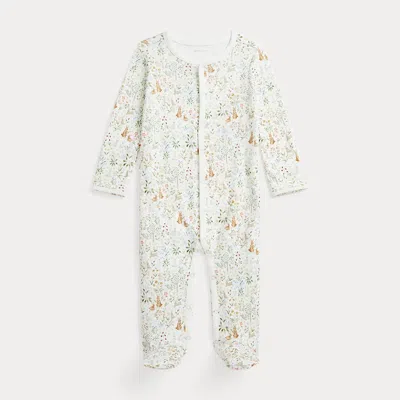Polo Ralph Lauren Rl Baby X Riley Sheehey Cotton Coverall In Bunny Meadow