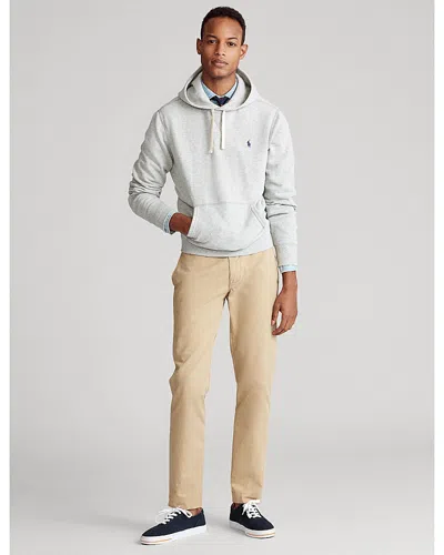 Polo Ralph Lauren Classic Pullover Hoodie With Drawstring In Gray