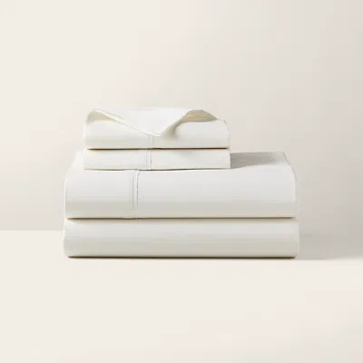 Polo Ralph Lauren Rl Organic Cotton Percale Sheeting In Alabaster