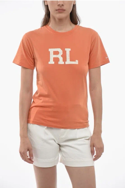 Polo Ralph Lauren Rl T-shirt With Logo Print In Black