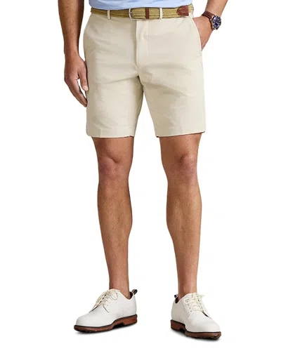 Polo Ralph Lauren Rlx 9 Tailored Fit Performance Shorts In Neutral
