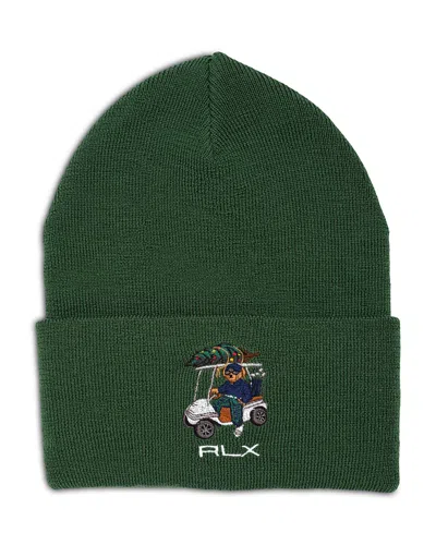 Polo Ralph Lauren Rlx Golf Bear Beanie In New Forest