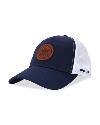 Polo Ralph Lauren Rlx Leather Patch Trucker Cap