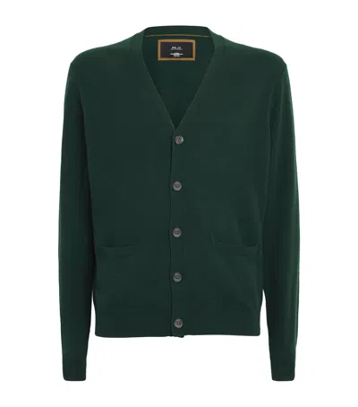 Polo Ralph Lauren Rlx Ralph Lauren Cashmere-suede Cardigan In Multi