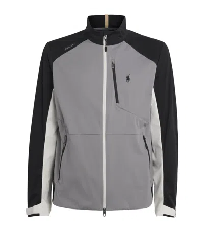 Polo Ralph Lauren Rlx Ralph Lauren Colour-block Packable Jacket In Gray