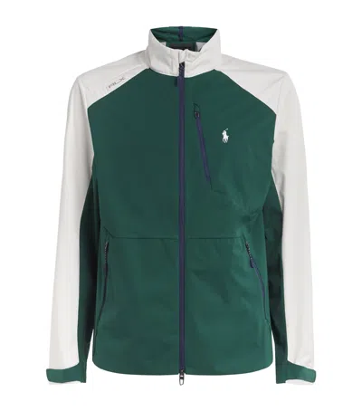 Polo Ralph Lauren Rlx Ralph Lauren Colour-block Packable Jacket In Green