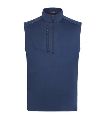Polo Ralph Lauren Rlx Ralph Lauren Half-zip Gilet In Blue