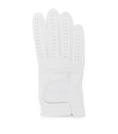 Polo Ralph Lauren Rlx Ralph Lauren Leather Golfing Right Glove In White