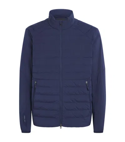 Polo Ralph Lauren Rlx Ralph Lauren Padded High-neck Zip-up Jacket In Blue