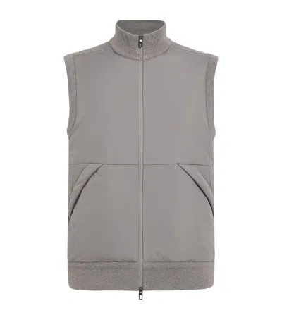 Polo Ralph Lauren Rlx Ralph Lauren Padded Hybrid Gilet In Gray