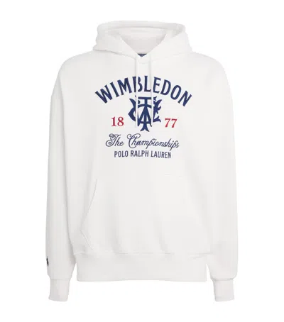 Polo Ralph Lauren Rlx Ralph Lauren X Wimbledon Embroidered Hoodie In White