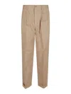 Polo Ralph Lauren Rlxd Chino-full Length-pleated In Beige