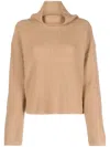 Polo Ralph Lauren Roll-neck Chunky-knit Jumper In Neutrals