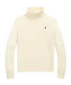 Polo Ralph Lauren Wool And Cashmere Cable-knit Turtleneck Sweater In White