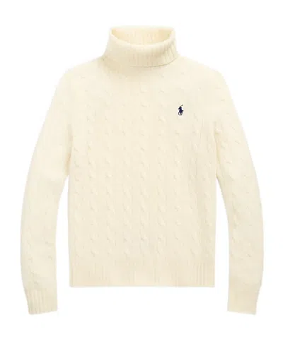 Polo Ralph Lauren Roll Neck Knitted In White