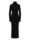 Polo Ralph Lauren Roll-neck Long-sleeved Dress In Black