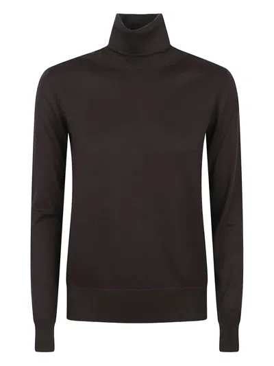 Polo Ralph Lauren Roll-neck Sweater In Brown