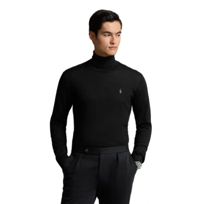 Polo Ralph Lauren Roll-neck Wool Jumper In Polo Black