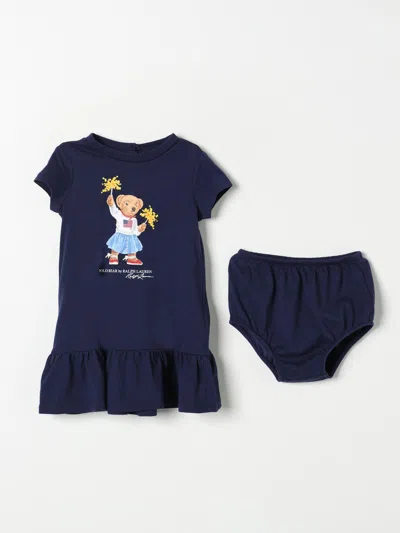 Polo Ralph Lauren Romper  Kids Color Blue In Blau