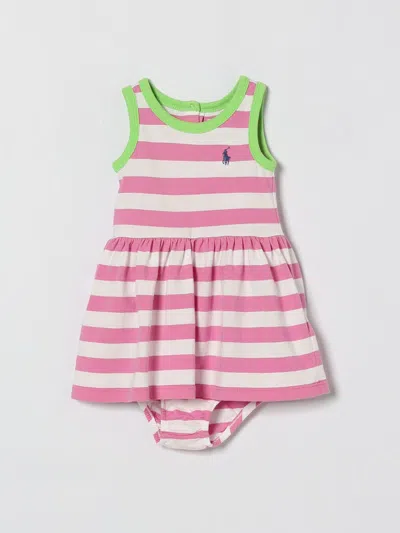 Polo Ralph Lauren Babies' Jumpsuit  Kids Color Fuchsia In Pink