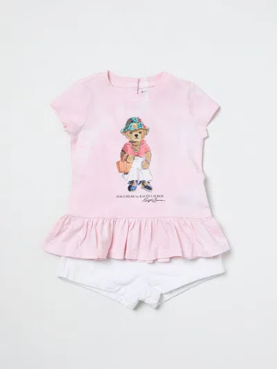 Polo Ralph Lauren Babies' Romper  Kids Color Pink