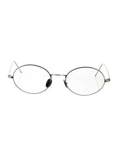 Pre-owned Polo Ralph Lauren Round Eyeglasses In Black/gold