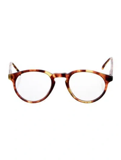 Pre-owned Polo Ralph Lauren Round Eyeglasses In Brown