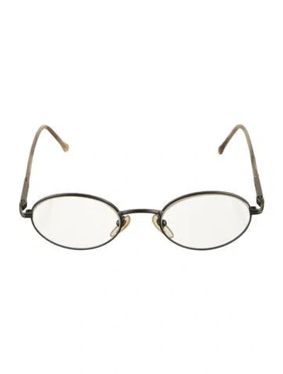 Pre-owned Polo Ralph Lauren Round Eyeglasses In Grey