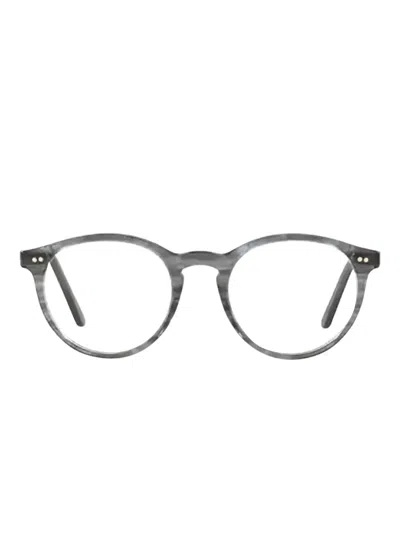 Polo Ralph Lauren Round-frame Glasses In Gray