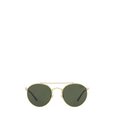 Polo Ralph Lauren Round Frame Sunglasses In Green
