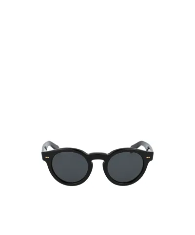 Polo Ralph Lauren Round Frame Sunglasses In Black