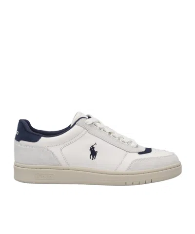 Polo Ralph Lauren Round-head Casual Shoes In White