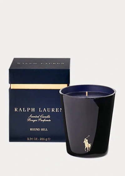 Polo Ralph Lauren Round Hill Candle In Navy / Gold
