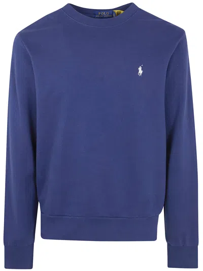 Polo Ralph Lauren Loopback Terry Cotton Crewneck Sweatshirt In Green