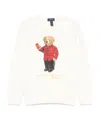 Polo Ralph Lauren Polo-bear-motif Sweatshirt In White