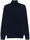 Polo Ralph Lauren Turtleneck Sweater With Cuffs And Hem In Black