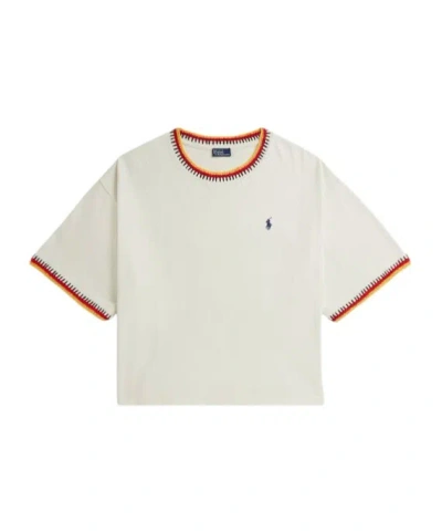 Polo Ralph Lauren Round-neck T-shirt In Brown