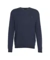 Polo Ralph Lauren Round Neck Wool Sweater In Blue