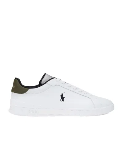 Polo Ralph Lauren Round Toe Low-top Casual Shoes In White