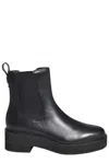 Polo Ralph Lauren Round-toe Slip-on Boots In Black