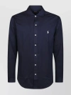 Polo Ralph Lauren Camicia In Oxford Nero Uomo
