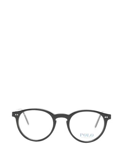 Polo Ralph Lauren Round-frame Glasses In Black