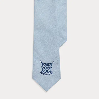 Polo Ralph Lauren Rowing-crest Oxford Tie In Blue