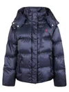 Polo Ralph Lauren Royal Navy Insulated Bomber Jacket With Removable Hood In Blue