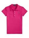 Polo Ralph Lauren Cotton Mesh Polo Shirt In Pink