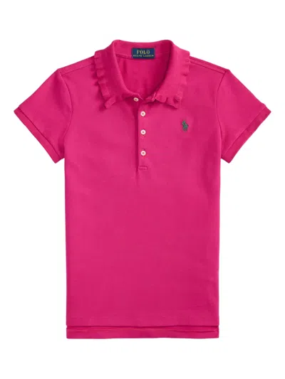 POLO RALPH LAUREN RUFFLE-COLLAR POLO SHIRT