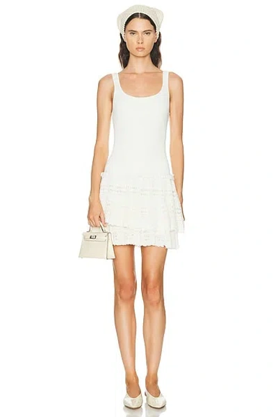 Polo Ralph Lauren Ruffle Dress In White