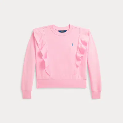 POLO RALPH LAUREN RUFFLED FRENCH TERRY SWEATSHIRT